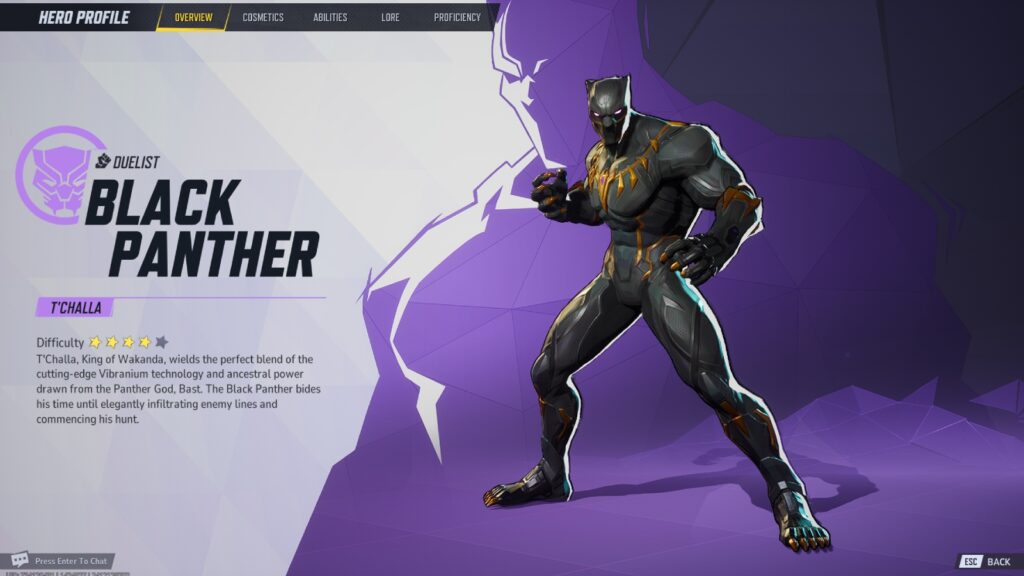 an image of black panther in marvel rivals