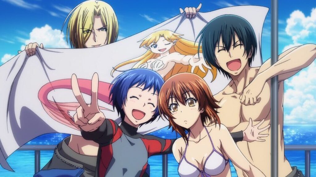 an image of some characters from Grand Blue anime