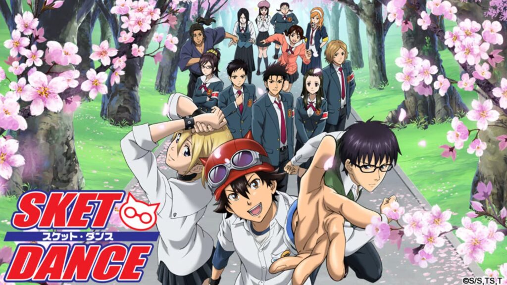 an image of some characters from Sket Dance anime