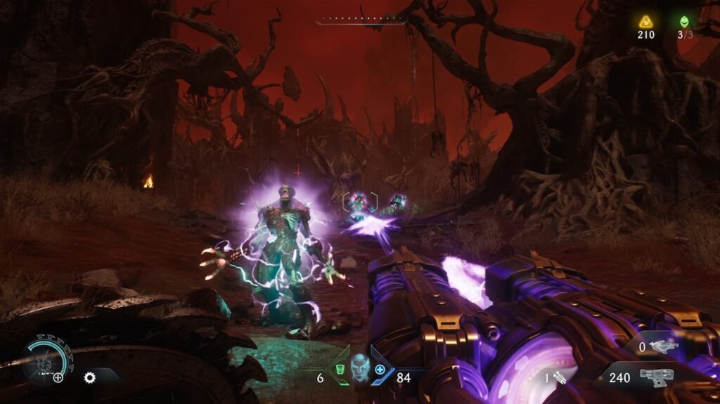Clearing enemies with Plasma Shield.