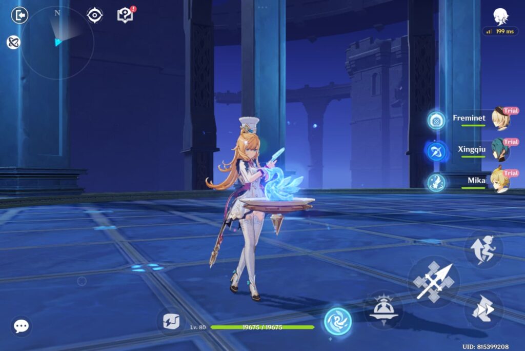 Escoffier using her Elemental Burst