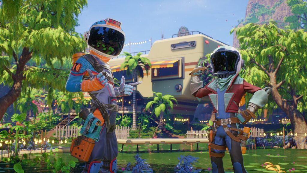 Players exploring Planets in Revenge of the Savage Planet