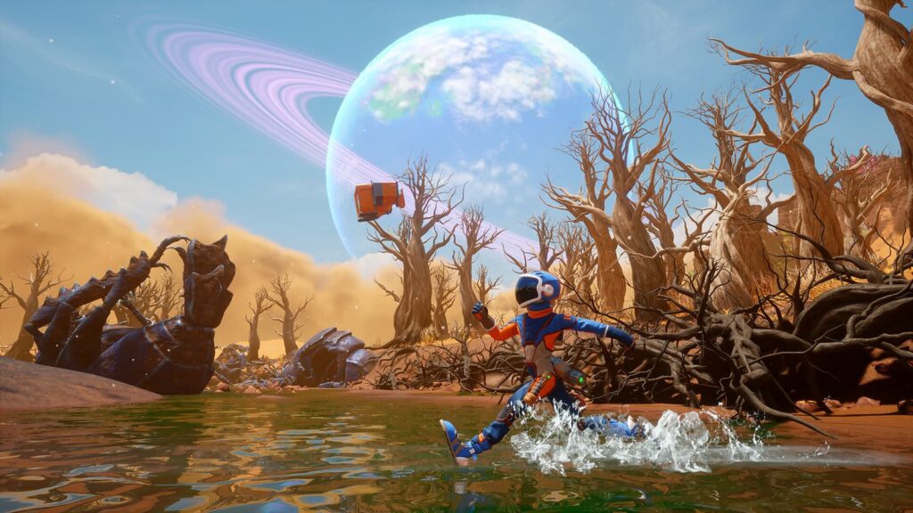 A Desert in one of the Planets from the game 