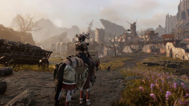 an image of a character riding a horse in Tainted Grail: The Fall of Avalon