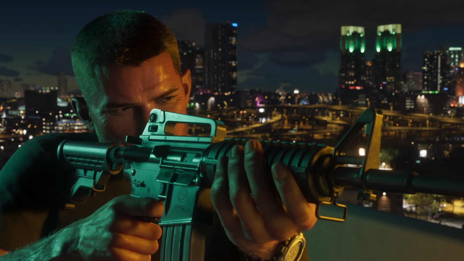 an image of Jason Duval holding gun in GTA 6
