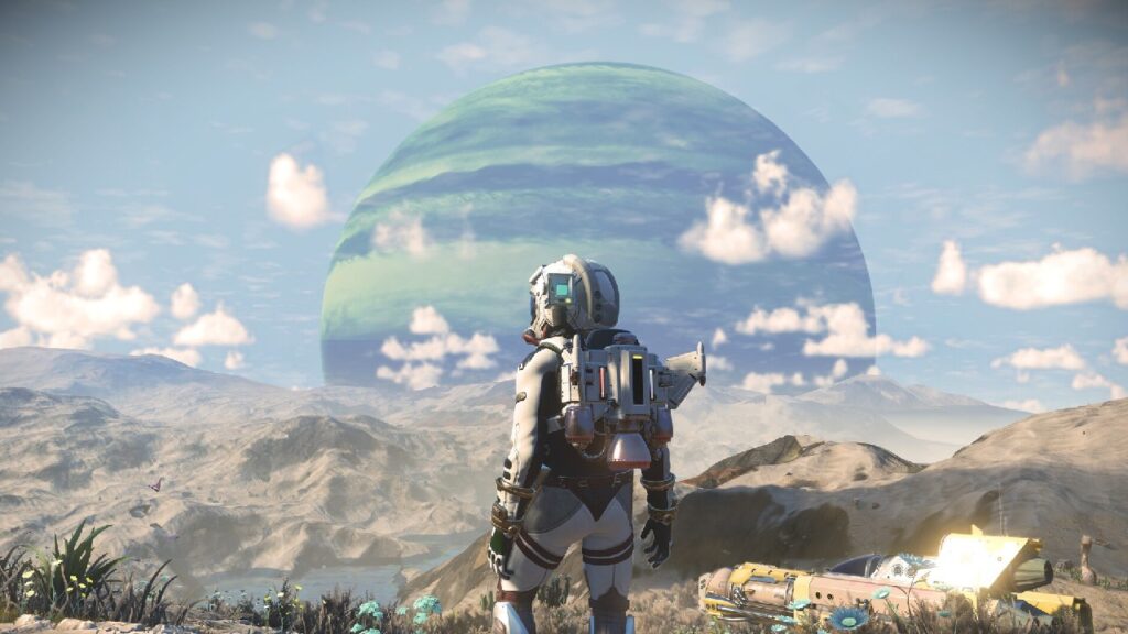 a player standing in No Man's Sky
