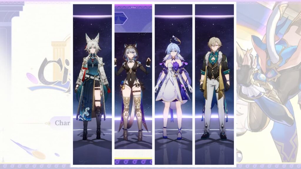 In this Cipher team comp, Feixiao is the main DPS.
